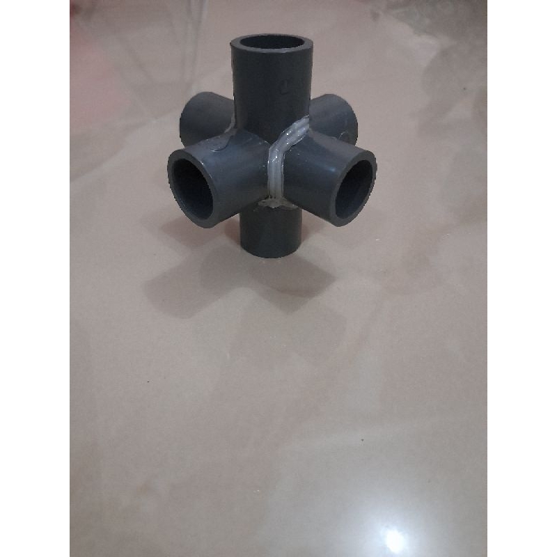 tee 6 way 1 inchi konektor pipa 6 arah 1 inchi