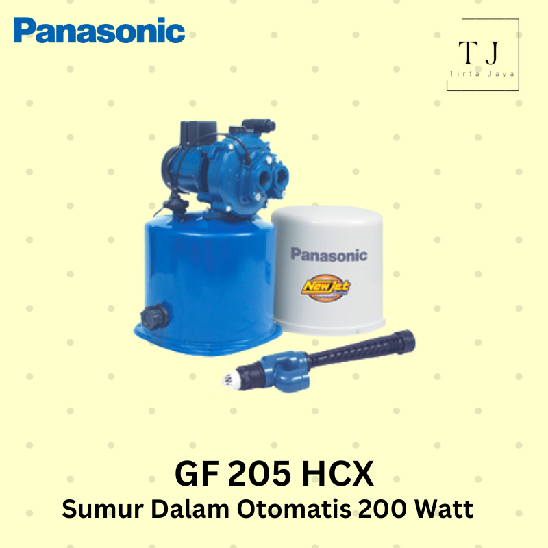 Pompa Air PANASONIC GF 205 HCX Jet Pump Sumur Dalam Otomatis 200 Watt