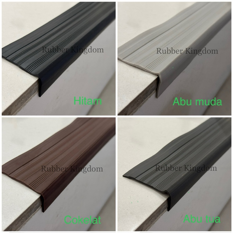 KARET LIST TANGGA SIKU STEP NOSING PELINDUNG ANTI SLIP SIKU LIS TANGGA