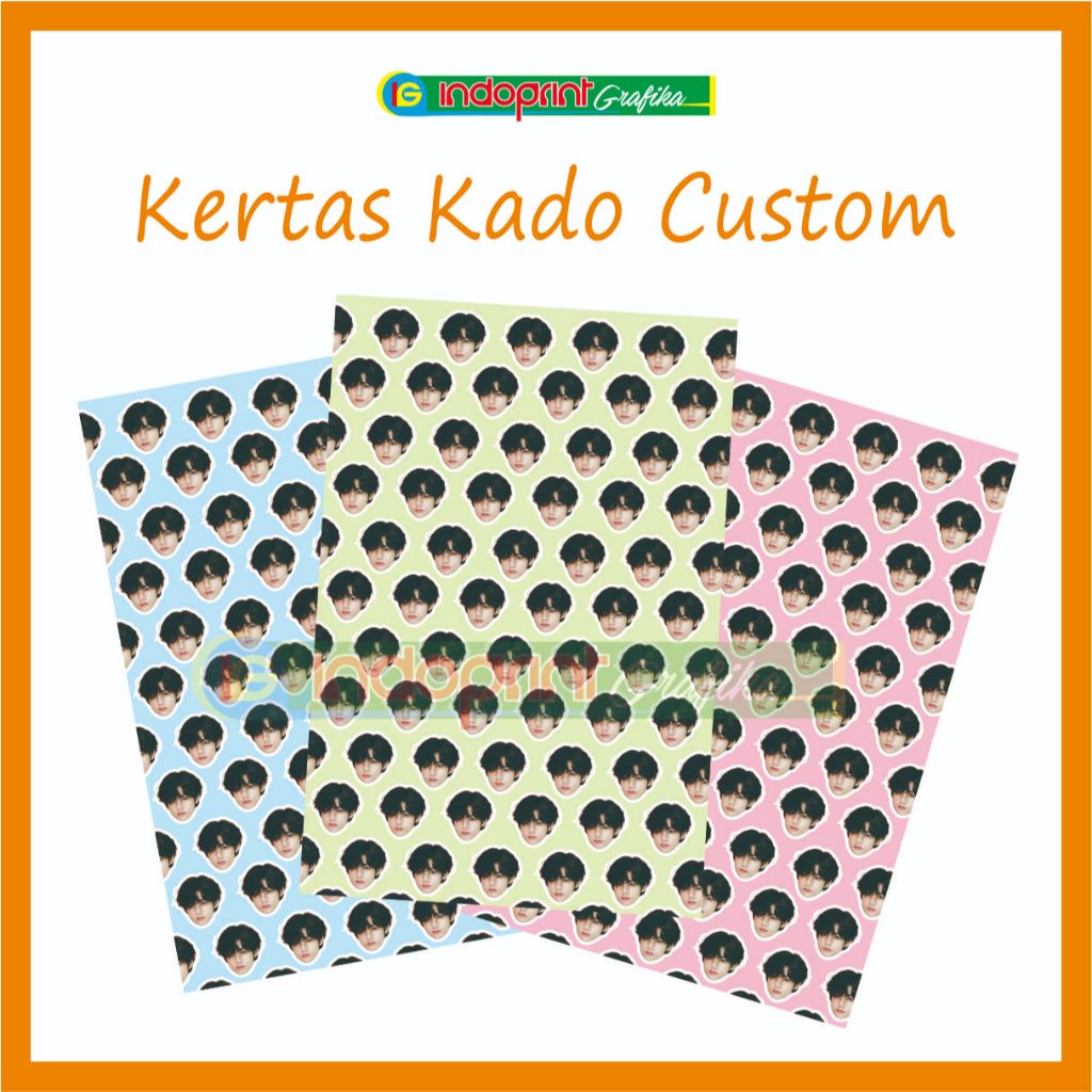 

KERTAS KADO CUSTOM / KERTAS KADO VIRAL / KERTAS KADO WAJAH CUSTOM