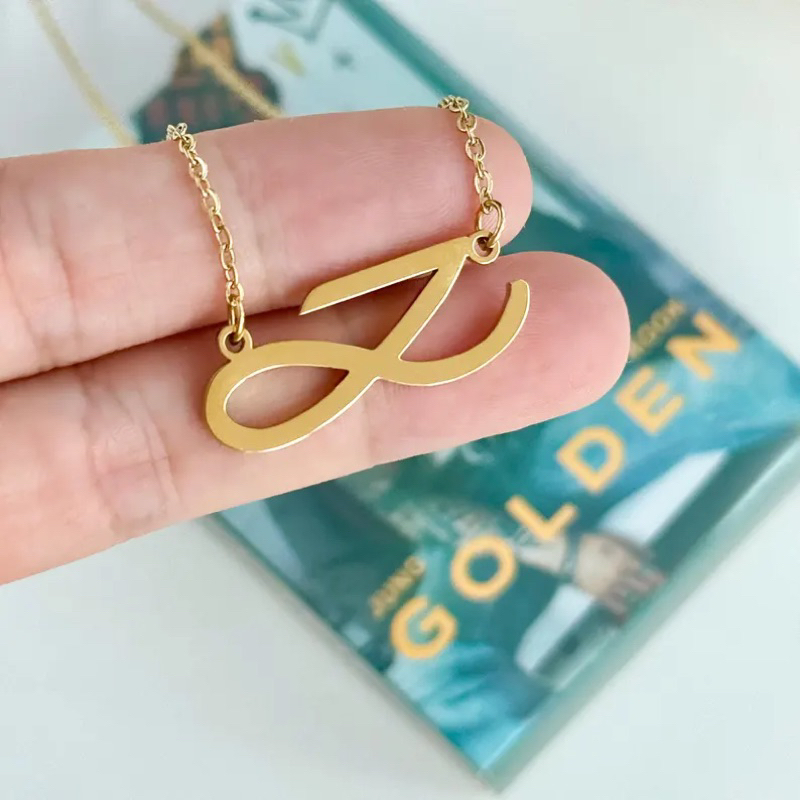 Kalung BTS Jungkook Album Golden Necklace Jungkook Gold Titanium Anti Karat