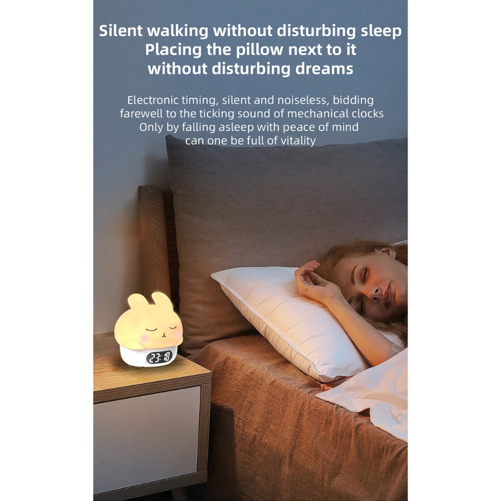 Tap Glow Multi Color/ Lampu tidur Lucu Lampu Tap Silikon Digital Multi Color / Lampu Tidur Silikon L