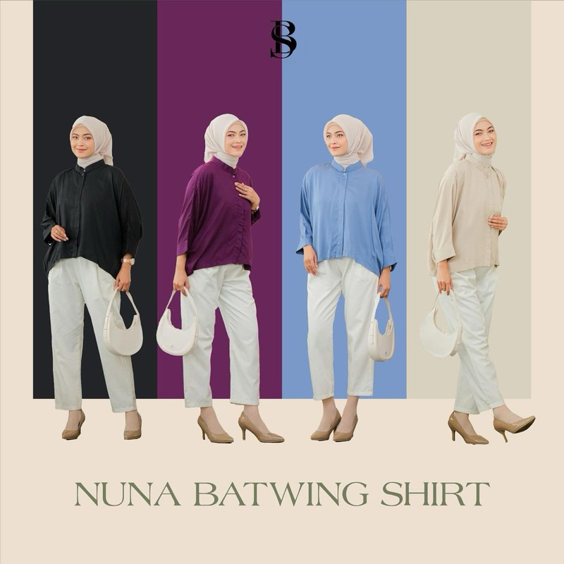 Byseph.id Ameera Kemeja Batwing Kelelawar Rayon Twill Shirt Oversize Wanita Jumbo