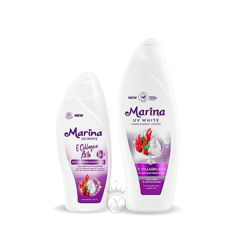 Marina UV White Hand & Body Lotion E Collagen Astaxanthin 600X Vit-C