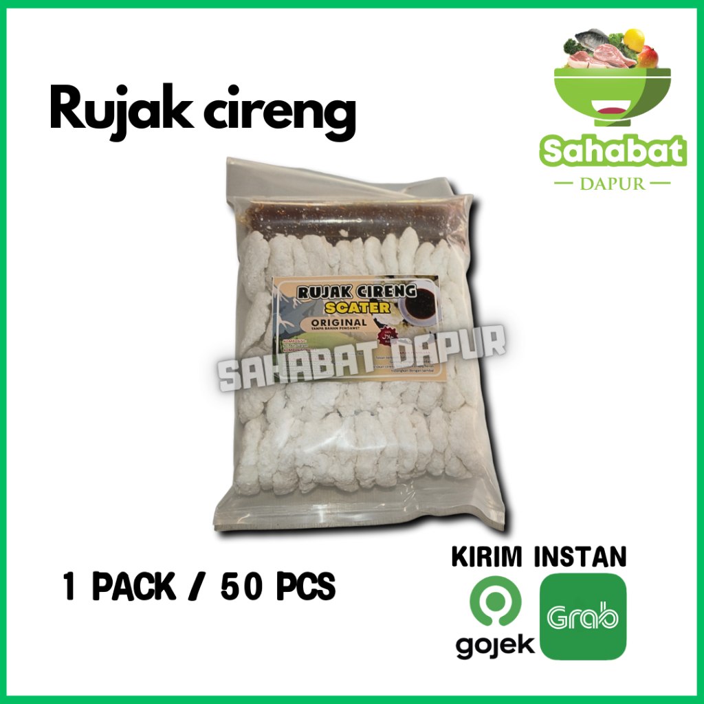 

Cireng Rujak Isi 50 pcs / Cemilan Instan Rujak Cireng