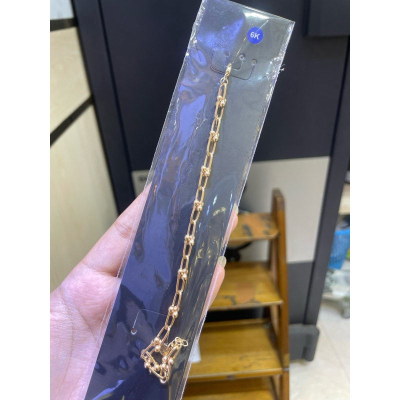 gelang tiffany emas kadar 300%/6k