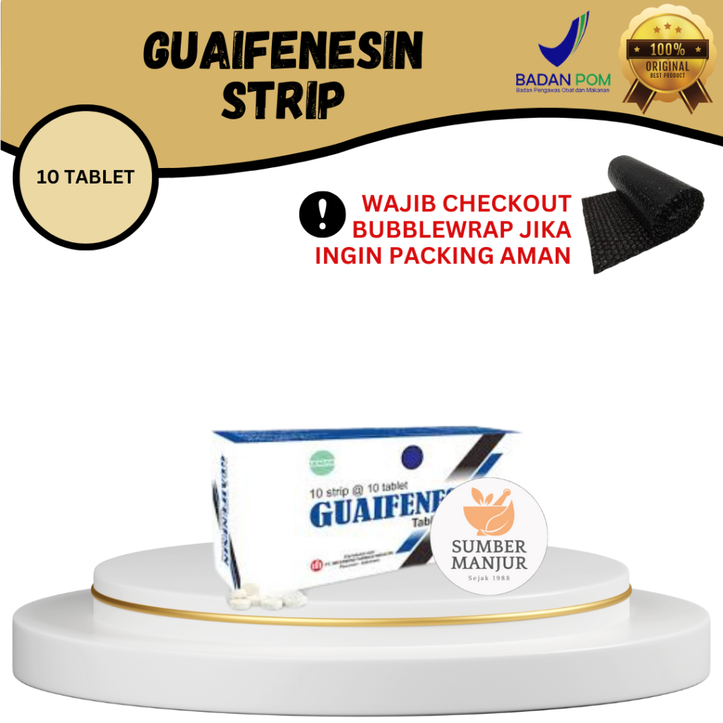 GUAIFENESIN 100MG STRIP