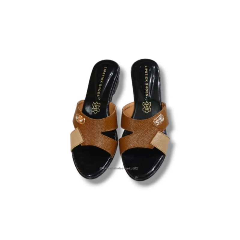 Sandal hak wanita/Sandal wanita/Sandal wanita kulit asli *karyapahalaeksekutif2