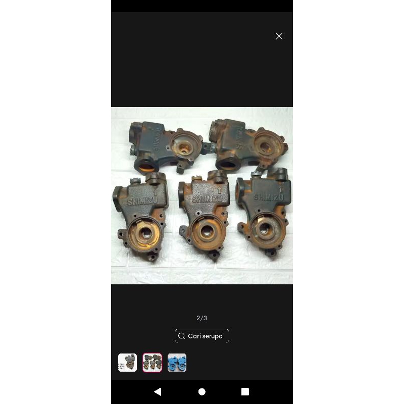 keongan pompa air Shimizu tipe 121/126/128