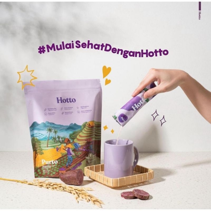 

Hotto Purto Multigrain 1 Pouch 16 sachet BPOM Halal