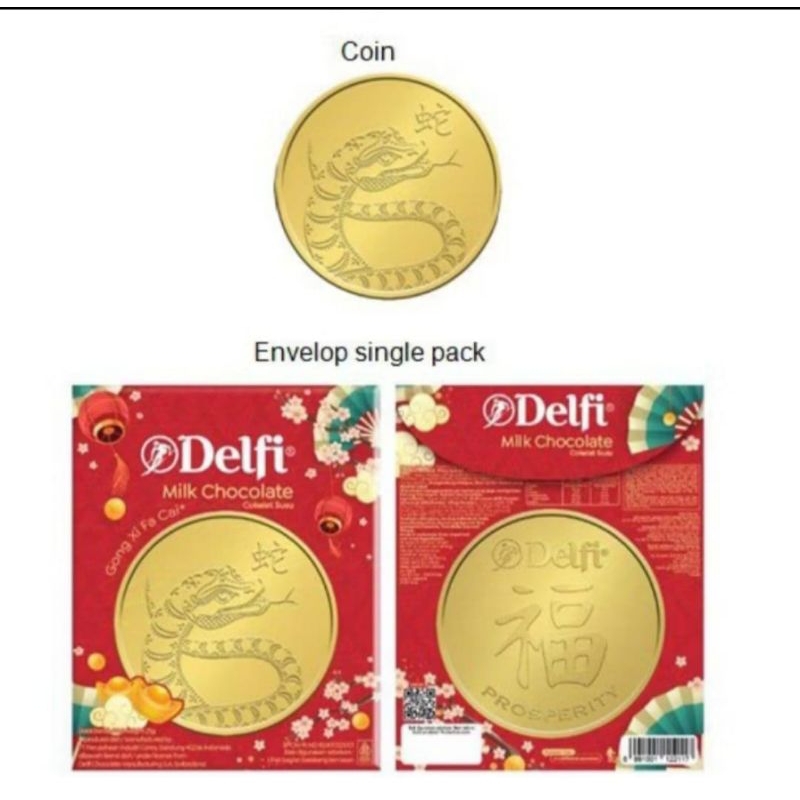 

DELFI BIG CHOCOLATE COIN IMLEK EDISI SHIO ULAR ANGPAO CHINESE NEW YEAR