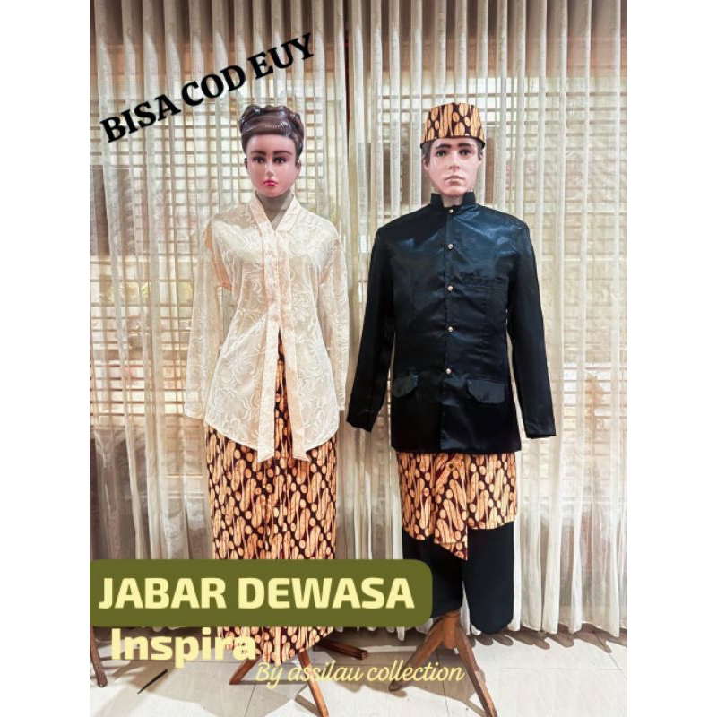 baju adat Sunda/ busana tradisional Sunda/ dewasa laki dan cewek satuan