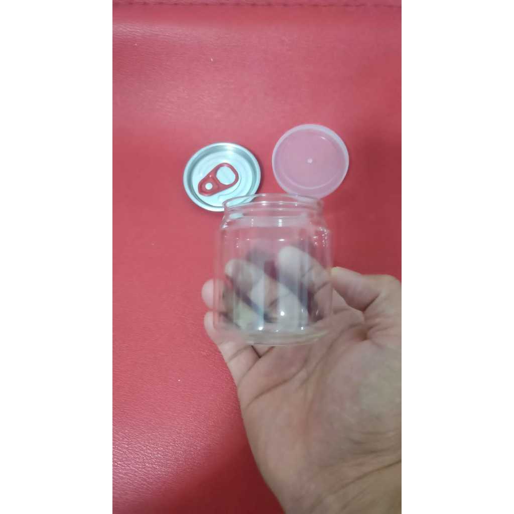 (Isi 10pc) Botol PET Can 250ml Tutup Sardine Botol Juice Full Lid Open