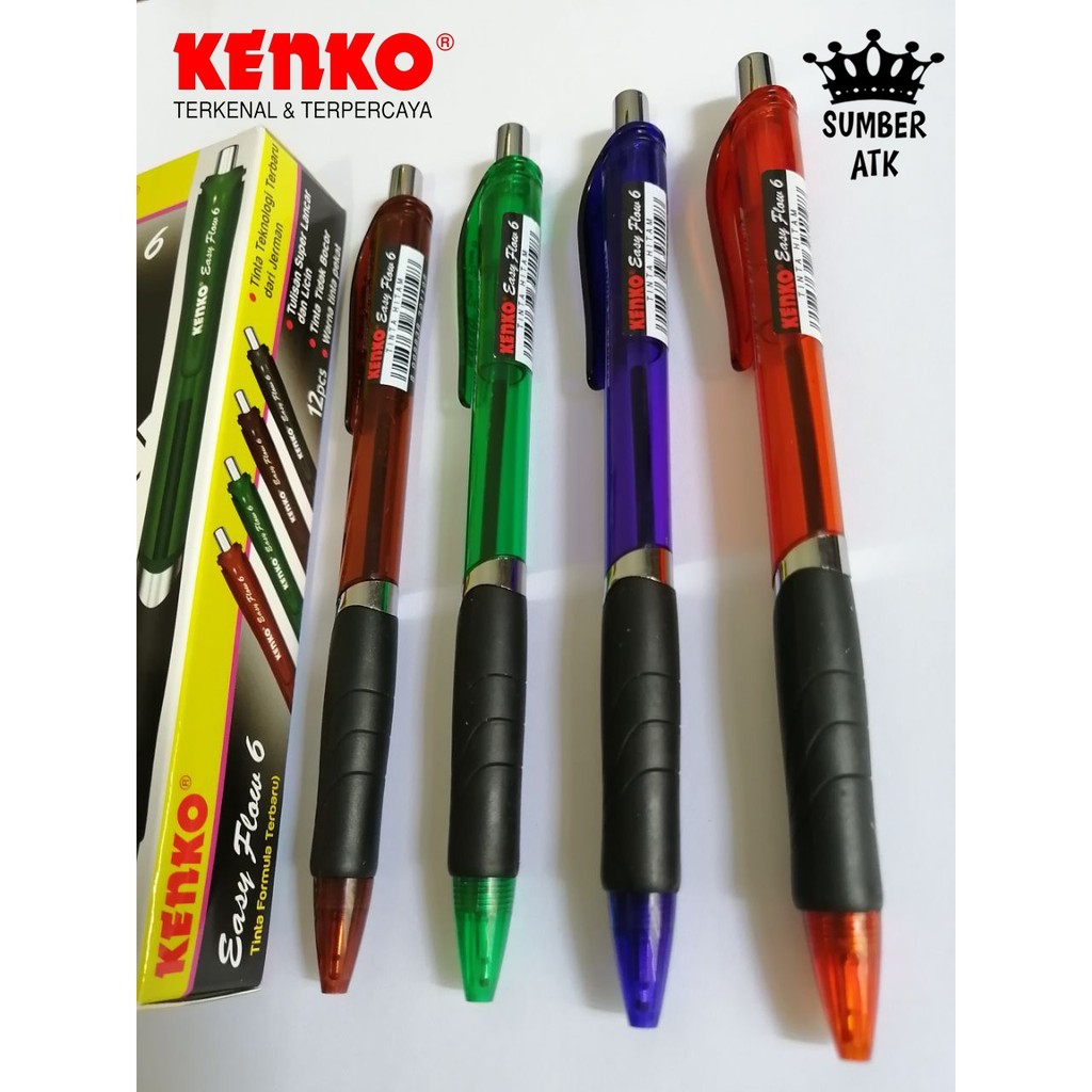 

Pulpen / Ballpoint / Pen / Pena Kenko Easy Flow 6