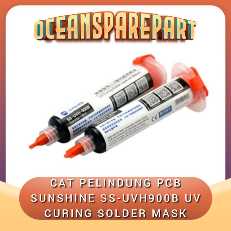 CAT PELINDUG PCB WARNA HITAM SUNSHINE SS-UVH900B UV CURING SOLDER MASK - Hitam