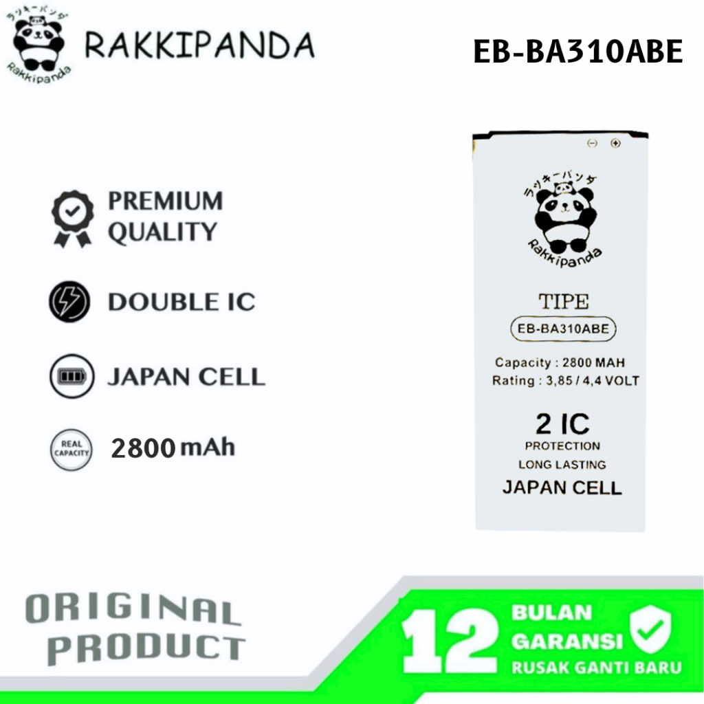 RakkiPanda - BA310ABE Samsung A3 2016 A310 Batre Batrai Baterai