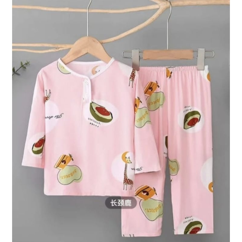 XY KIDS//SET BOBO IMPORT ANAK PEREMPUAN 5-10TAHUN/ SETELAN BAJU TIDUR PREMIUM ANAK PEREMPUAN/ BAJU T