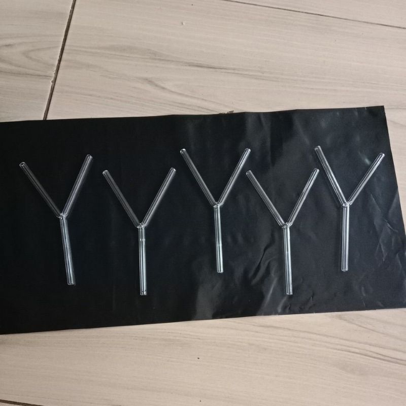 pipa Y, kit pernapasan, kit ipa biologi, kit biologi, biologi smp, kaca, pipa Y