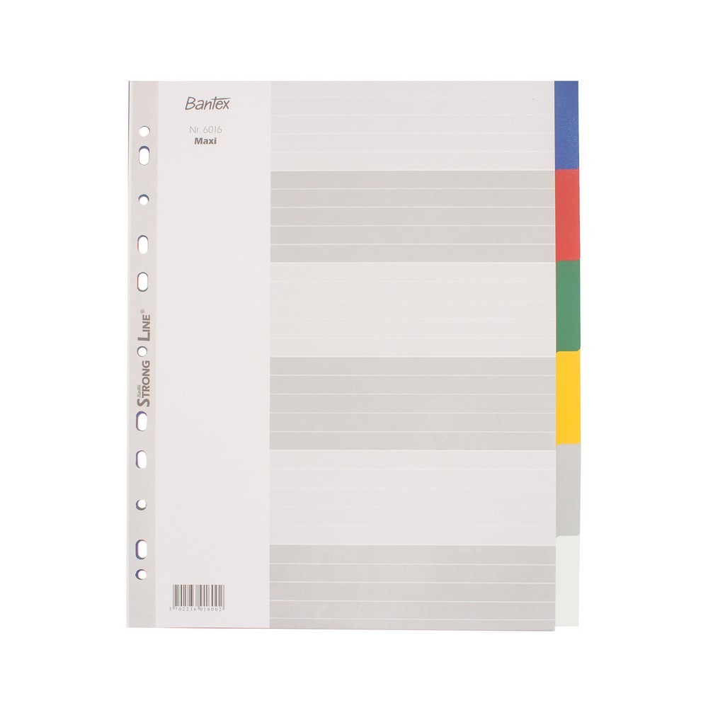 

Bantex A4 Maxi 6 Pages Divider PP #6016 00