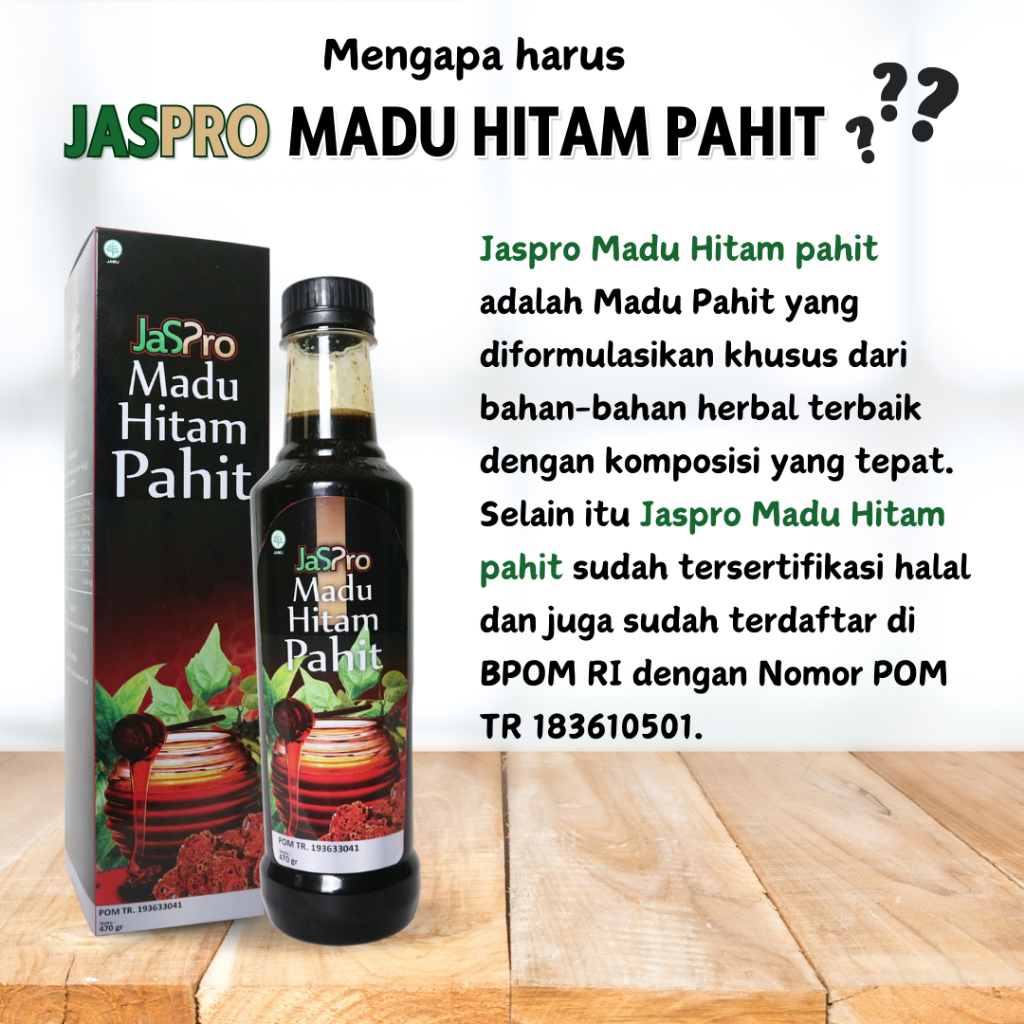 

Madu Hitam Pahit ORIGINAL JASPRO