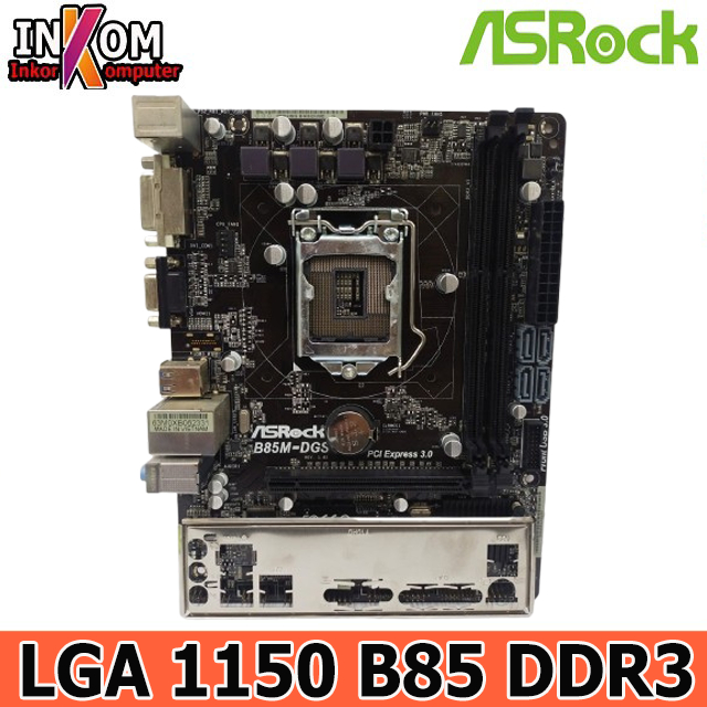 Motherboard Mainboard Mobo B85 Intel LGA1150 Asrock 2 Slot Ram