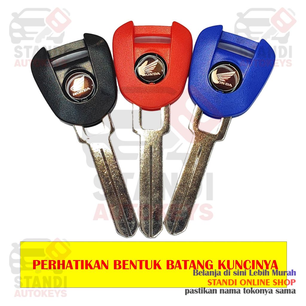 Kunci Motor Key Blank Bahan Duplikat Honda CBR 250 RR Tempat Chip Immobilizer