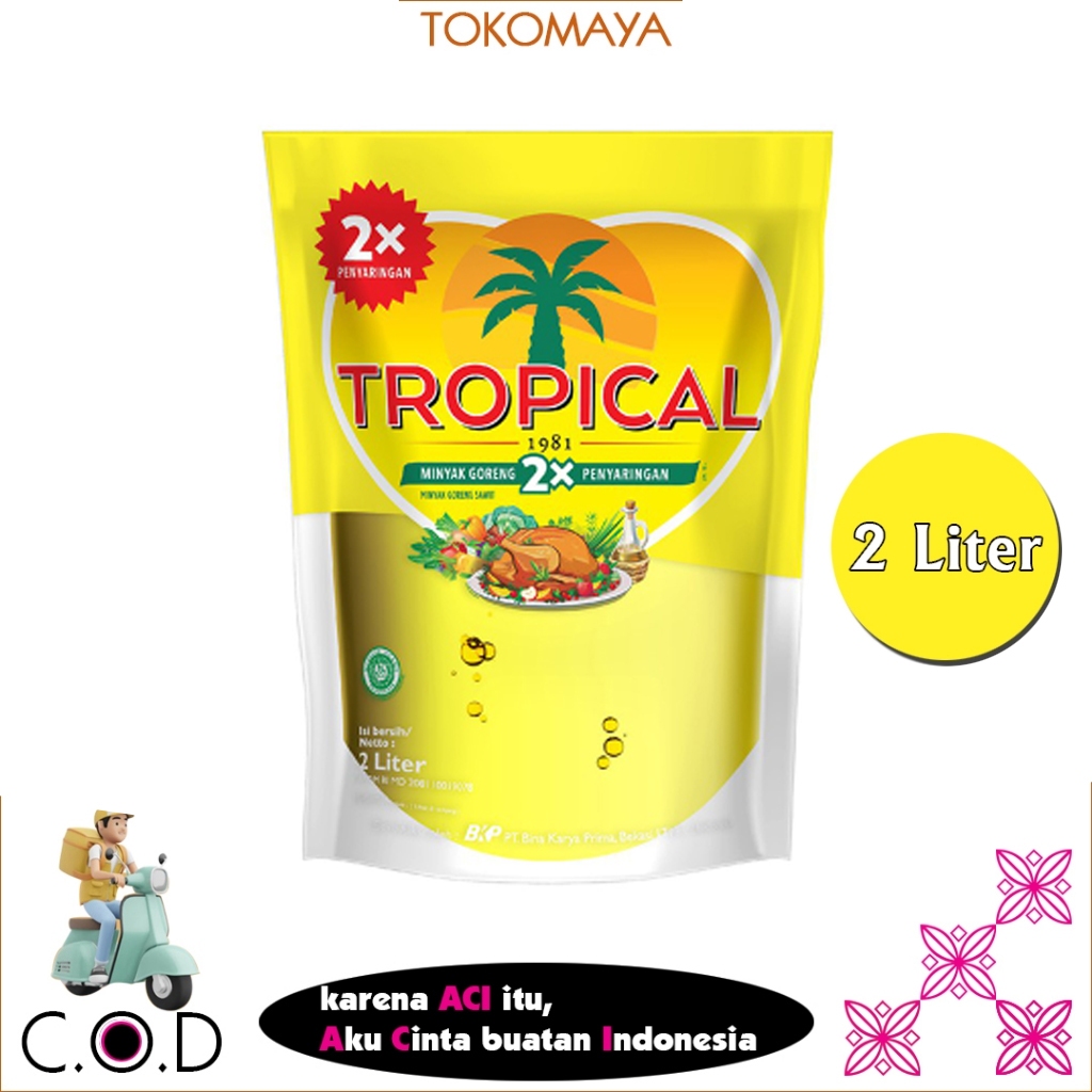 

TROPICAL MINYAK GORENG 2 LITER REFILL | MINYAK GORENG TROPICAL 2 LITER POUCH/REFILL