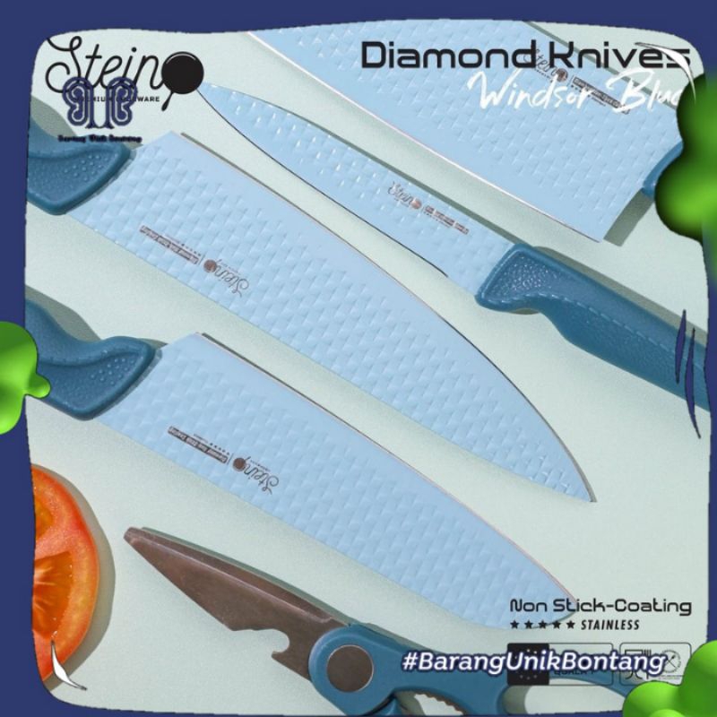 SET PISAU STEINCOOKWARE DIAMOND KNIFE
