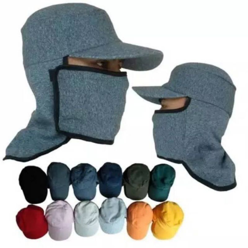 [ ADFF ] - Topi Jepang / Topi Masker Memancing