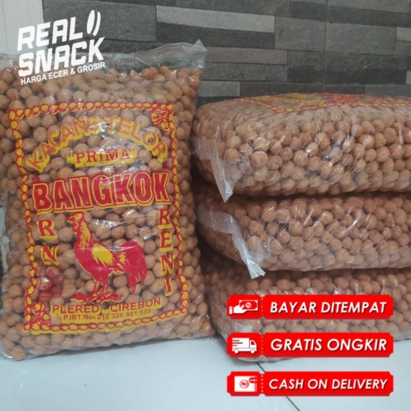 

Kacang Telor/Telur Rasa Manis Gurih Kacang Bangkok 1kg Extra Packing
