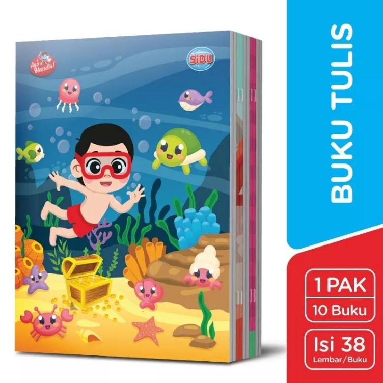 

Baru Buku Tulis Sidu isi 38 lembar per pack 1 buku A42