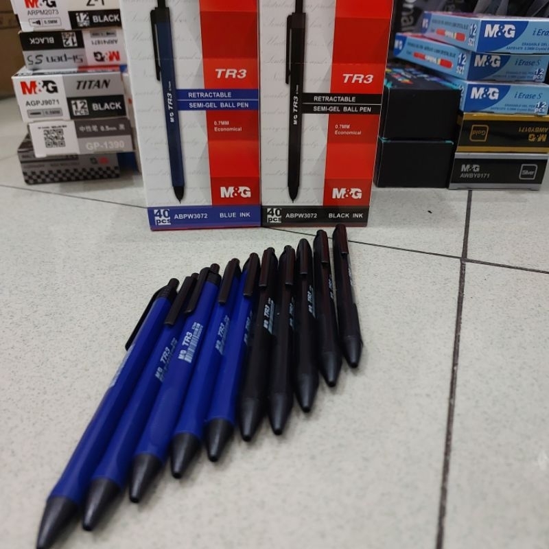 

Pulpen 0.7mm Smooth Semi Gel Pen TR3 Merk M&G Ball Point