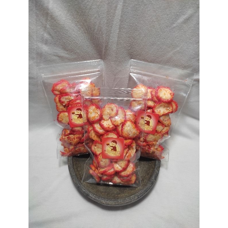 

kerupuk seblak daun jeruk, Snack viral, enak, renyah, gurih