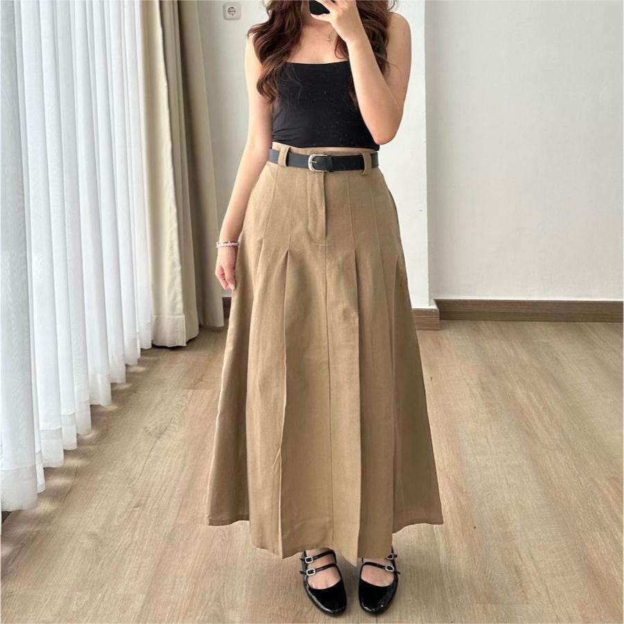 OSIO FASHION Bawahan Wanita Rok Panjang Karlina Bahan Katun