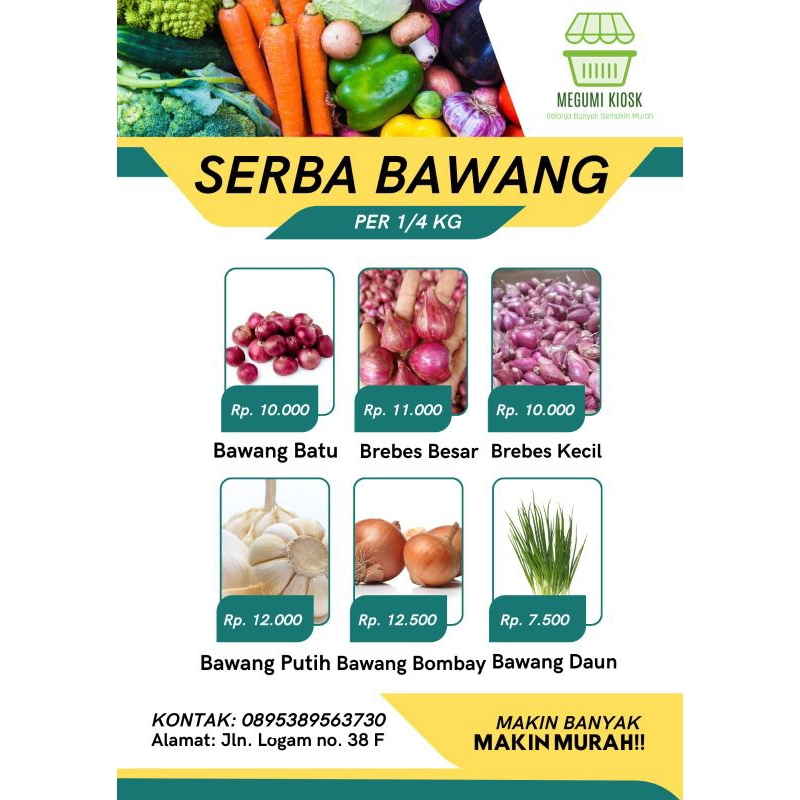 

Megumi Kiosk Serba Bawang Per 250gr