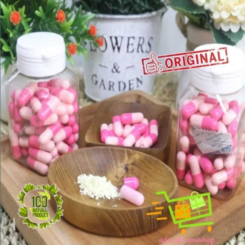 (Bisa COD) KAPSUL PINK ORIGINAL Pelangsing Herbal,Obat Diet Ampuh 