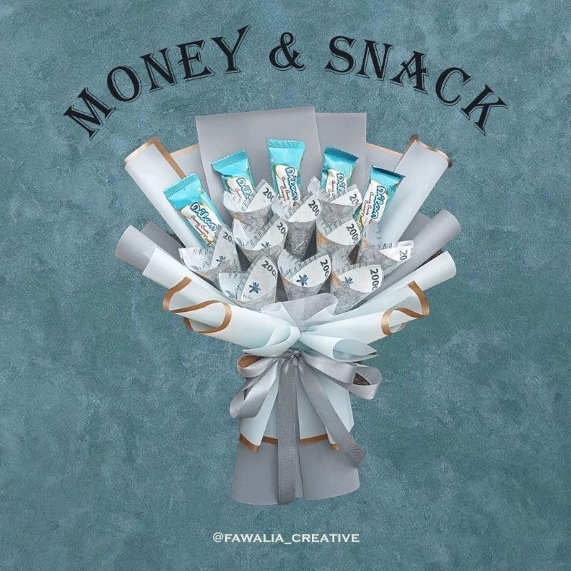 

Buket uang & makanan | hadiah spesial