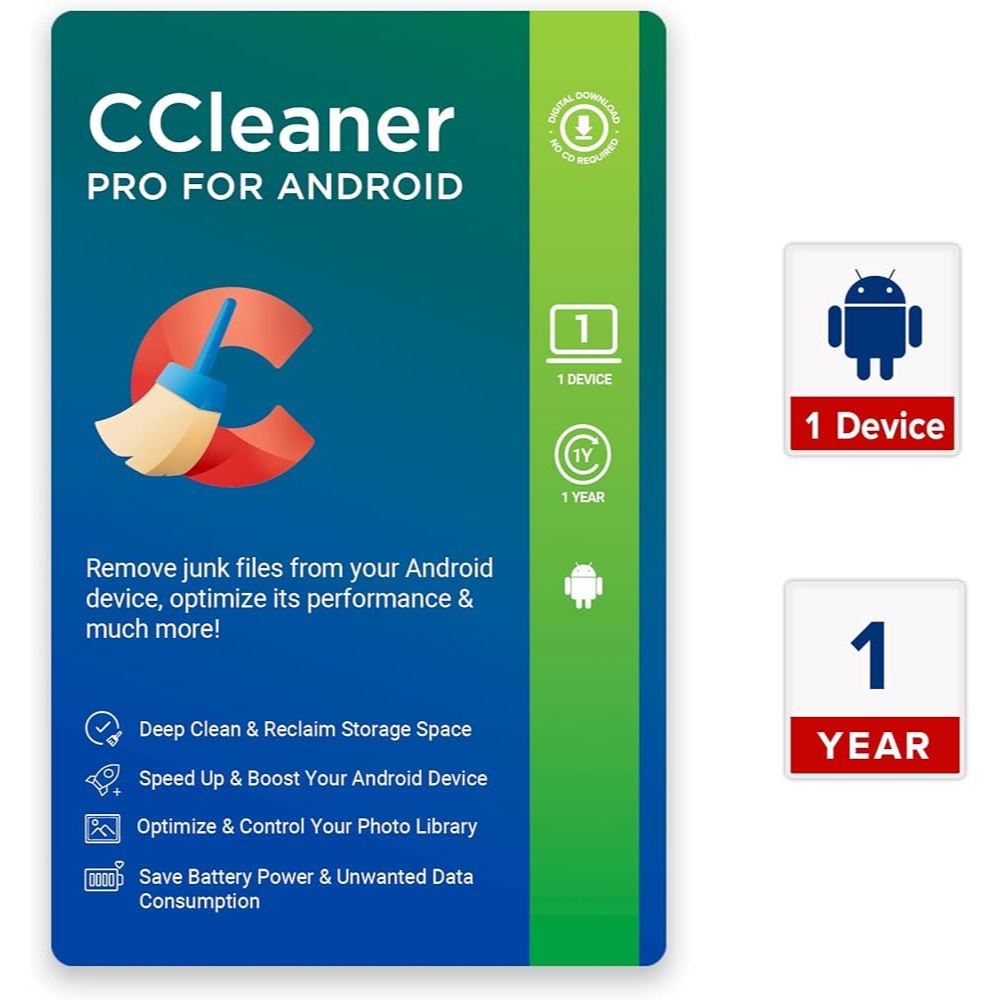 CCleaner for Android Professional Original License Key 1 Device 1 Tahun