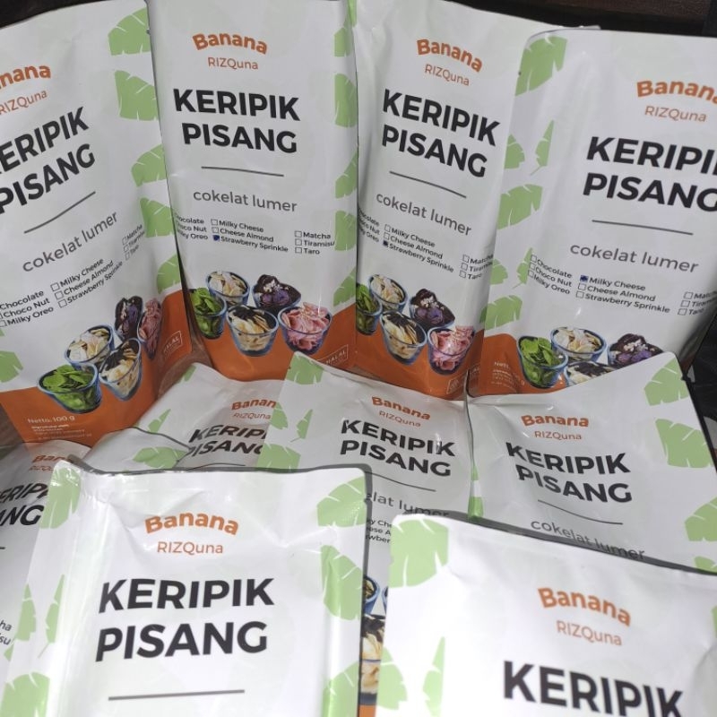 

KERIPIK PISANG LUMER/Banana RIZQuna/Pisang Coklat Lumer