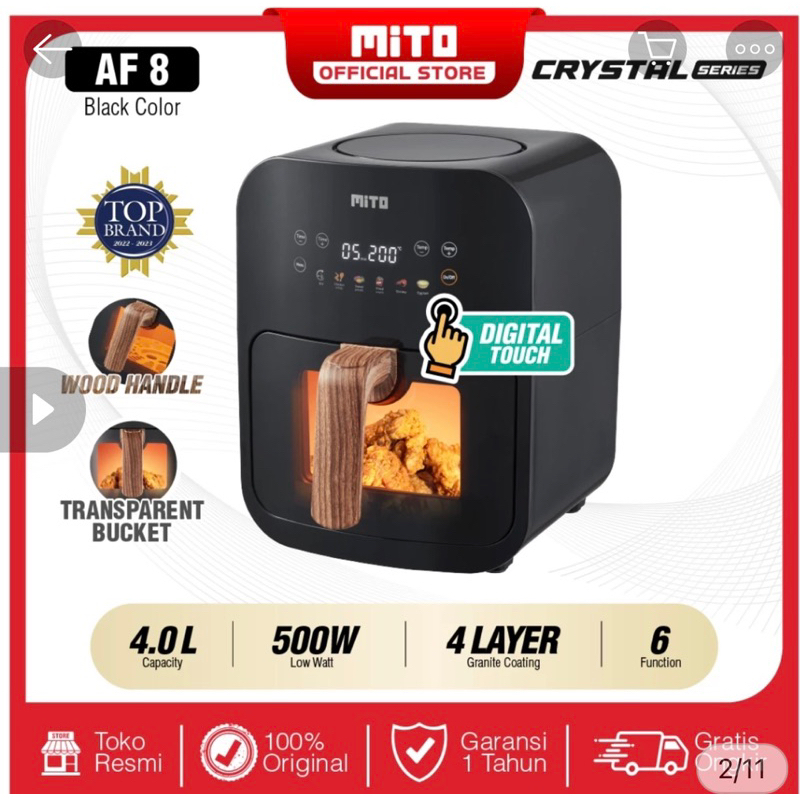 Mito digifry AF8 air fryer mito