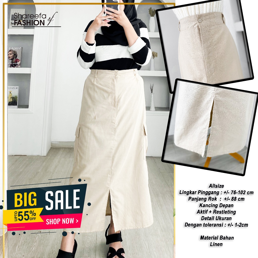 Sora Skirt - Rok Skirt | Skirt Wanita | Rok Panjang Wanita | Rok Panjang Wanita Kekinian