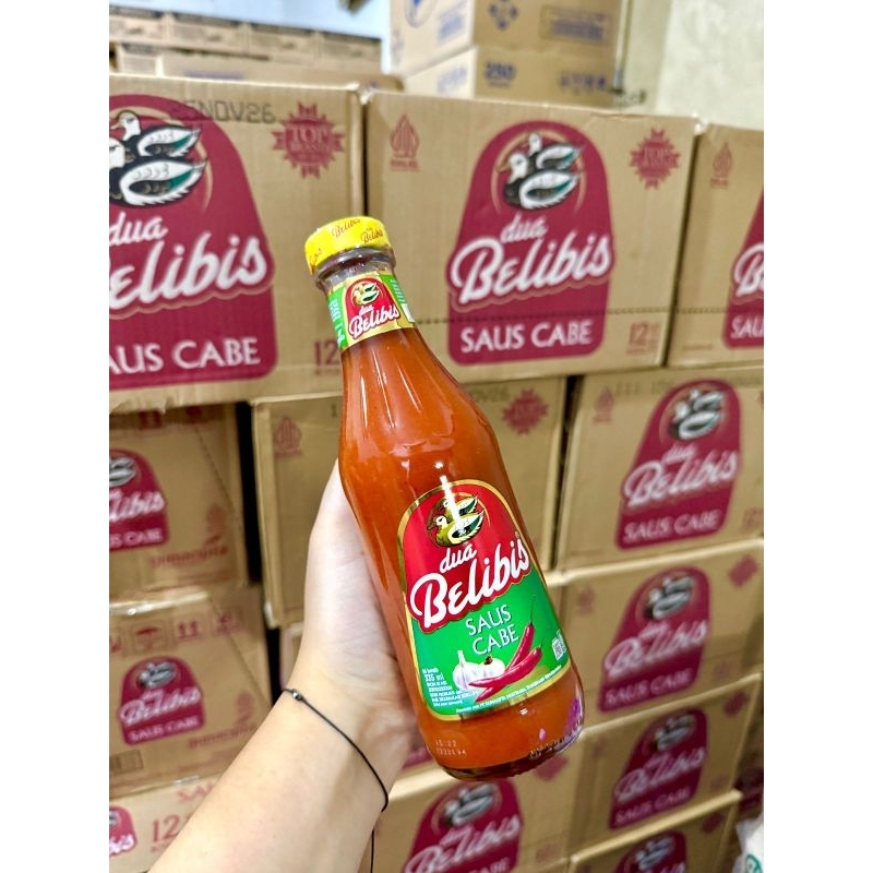 

Belibis Saus Cabe, Dua Belibis Chili Sauce 340ml Botol Kaca, Saus Cabai, Sambal