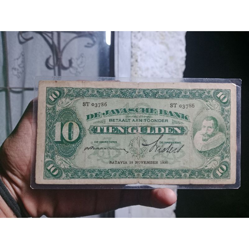 Uang Kertas 10 Gulden 1930