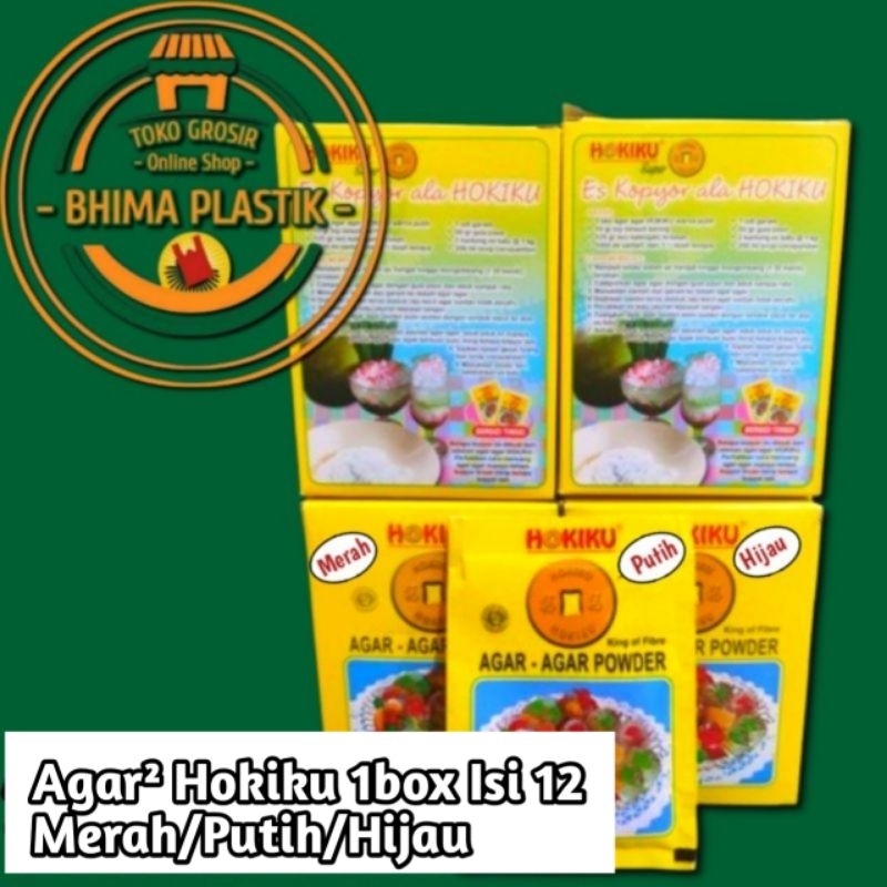 

Agar-agar Hokiku Powder 1pack Isi 12 Shacet