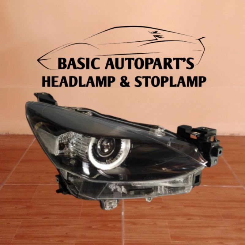 Headlamp Lampu Depan Mazda 2 Skyactiv 2020 2021 2022 Lampu Depan Mazda 2 Skyactiv Original