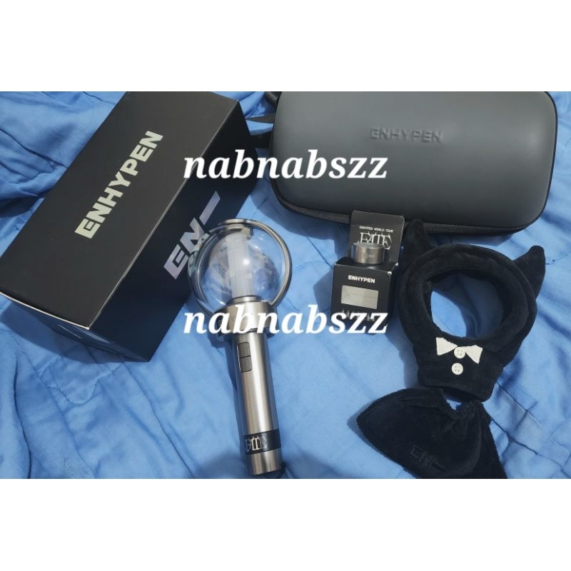 Preloved Light Stick Enhypen + LS Cover + LS Deco Ring + LS Bag