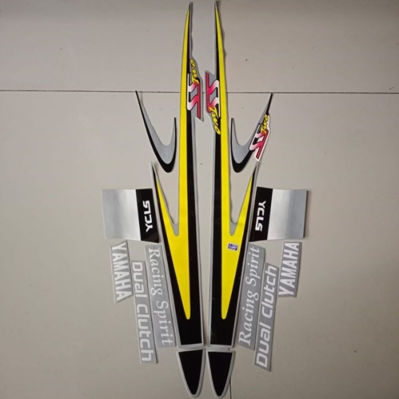 Striping stiker body motor yamaha fiz r sstwo kuning lis body fiz r ss two striping fiz r sstwo kuni