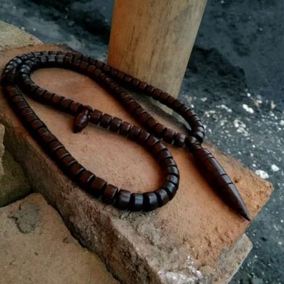 kalung tasbih kayu galih asem gandul