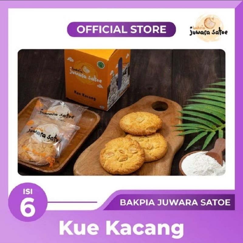 

Kue Kacang Isi 6 Bakpia Juwara Satoe