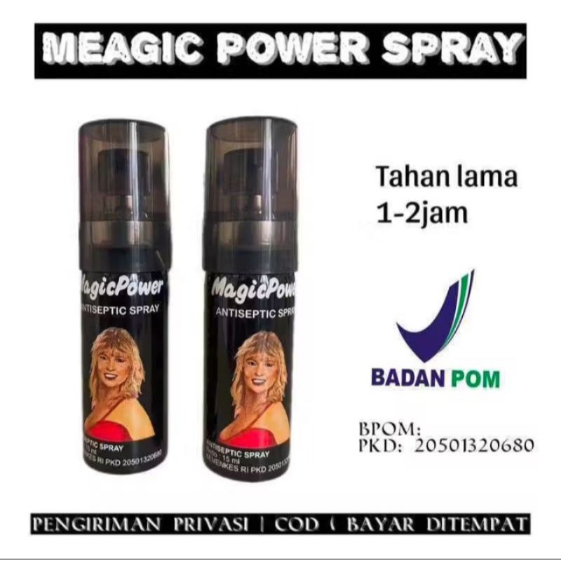 MAGIC POWER SPRAY 15 ML ORIGINAL Tissue Mejik Asli Tahan Lama Pria